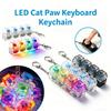 IN STOCK Glowing Keyboard Keychain Fidget Toy, Pressable Buttons, Stress Relief, Portable Desktop Decor, Perfect Office Gift