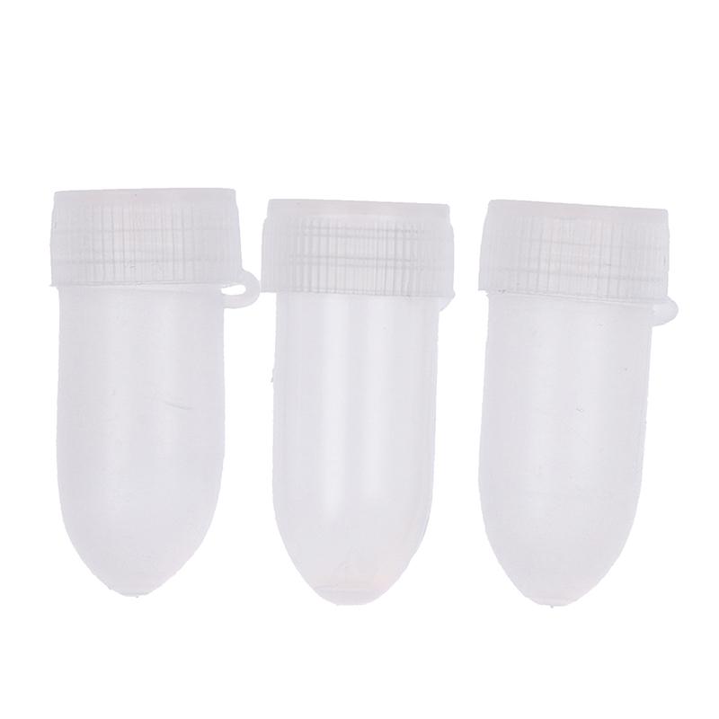 100Pcs Portable Flip Lid Transparent Capsule Storage Containers Pill Box