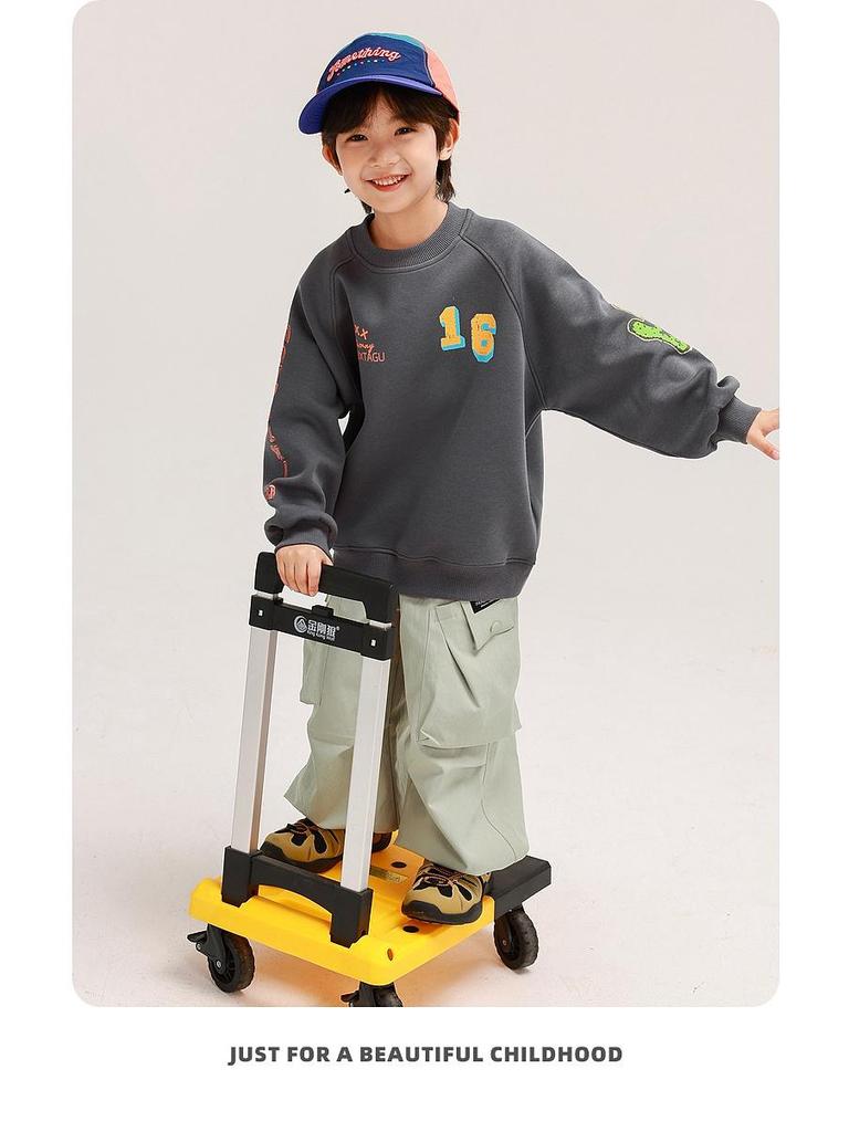 Boys' Autumn 2025 Long Sleeve Casual Sweatshirt