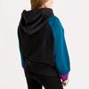 adidas Originals Color Block Logo Hoodie Women Hoodies Black Blue EJ8742