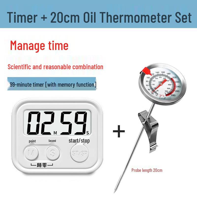 High Precision Deep Frying Oil Thermometer for Baking and Cooking