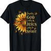 Blessed By God - Loved By Jesus, Sunflower T-Shirt