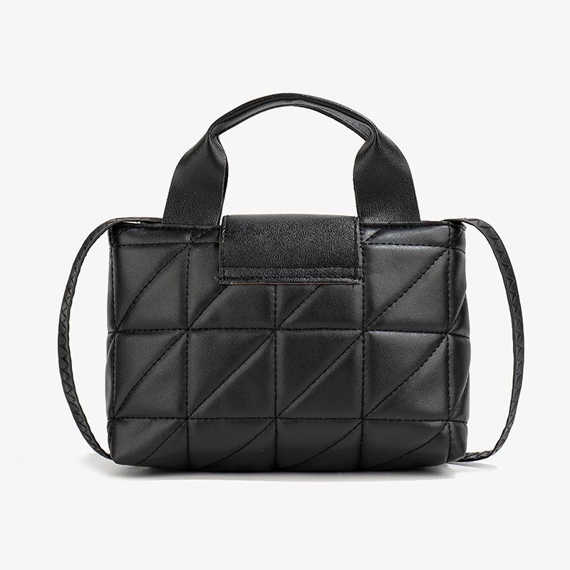 Stylish new plaid handbag autumn small square bag simple shoulder handbag diagonal span women's bag