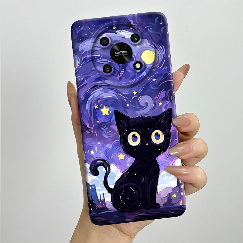 For Honor X9 4G 5G / Magic 4 Lite 4G 5G Phone Case ANY-NX1 LX1 LX2 LX3 Soft Silicone Sweet Painted Cover Cute Printed Casing