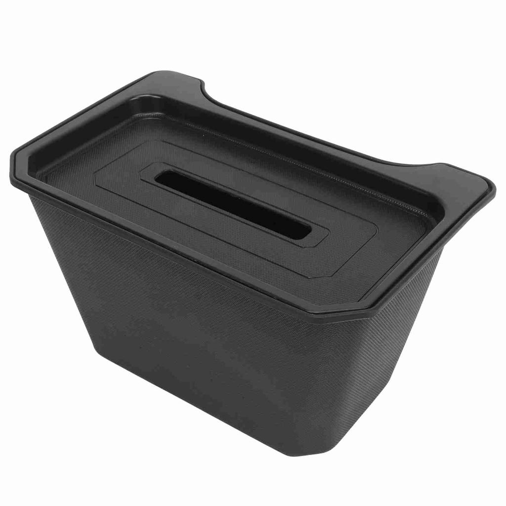 Car Rear Storage Box Large Capacity Slip Resistant Row Seat Organizer Container Replacement For Tesla Model Y Black