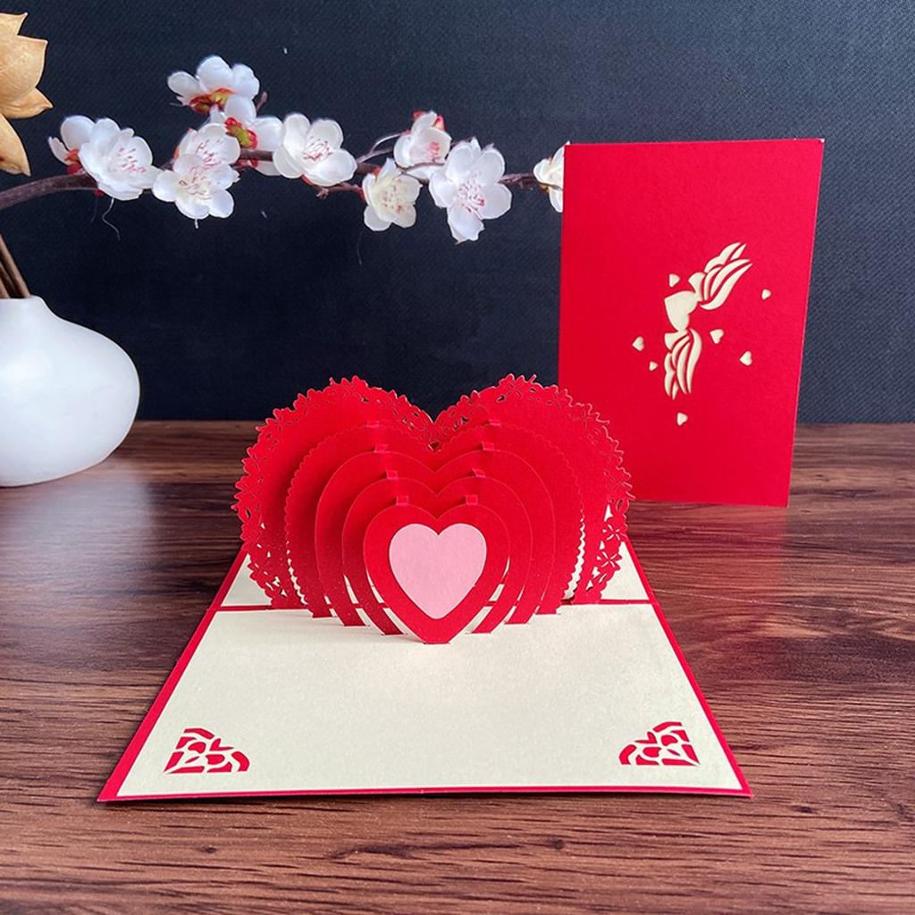 Valentine's Day 3D Card, An Excellent  Gesture For Expressing Love And Deep Affection  Valentine's Day