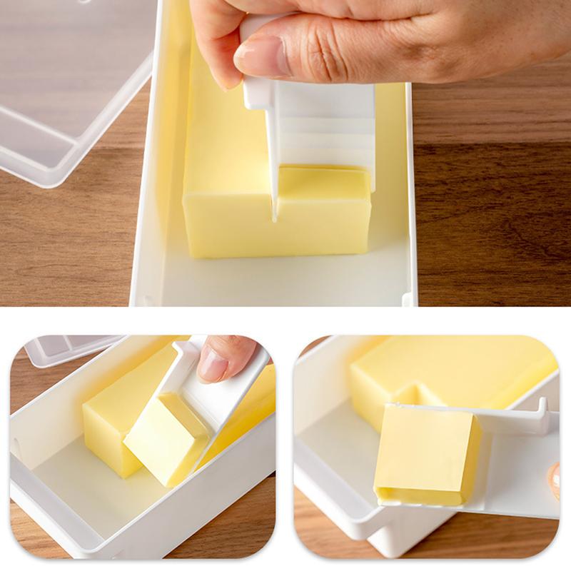 Japan Butter Box Cutting Organizer With Lid Cheese Preserving Box Serving Tools Kitchen Box Cheese Cutter Crisper Box