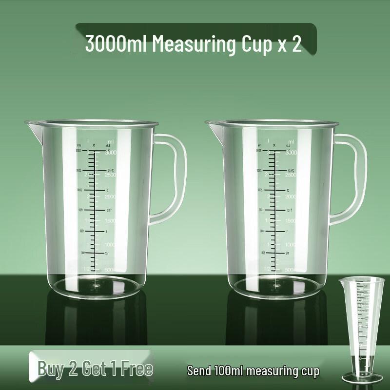 ZISIZ PC Acrylic Graduated Measuring Cup