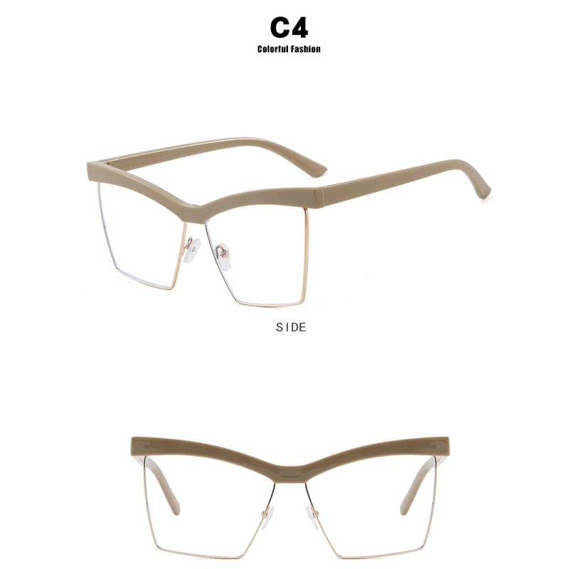 Women's glasses, cat's eye large-frame square glasses.