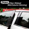 6 Carbon Fiber Black Car Door Window Column BC Pillar Post Cover Trim PC Material Sticker For BMW 3 Series E90 F30 G20 2005-