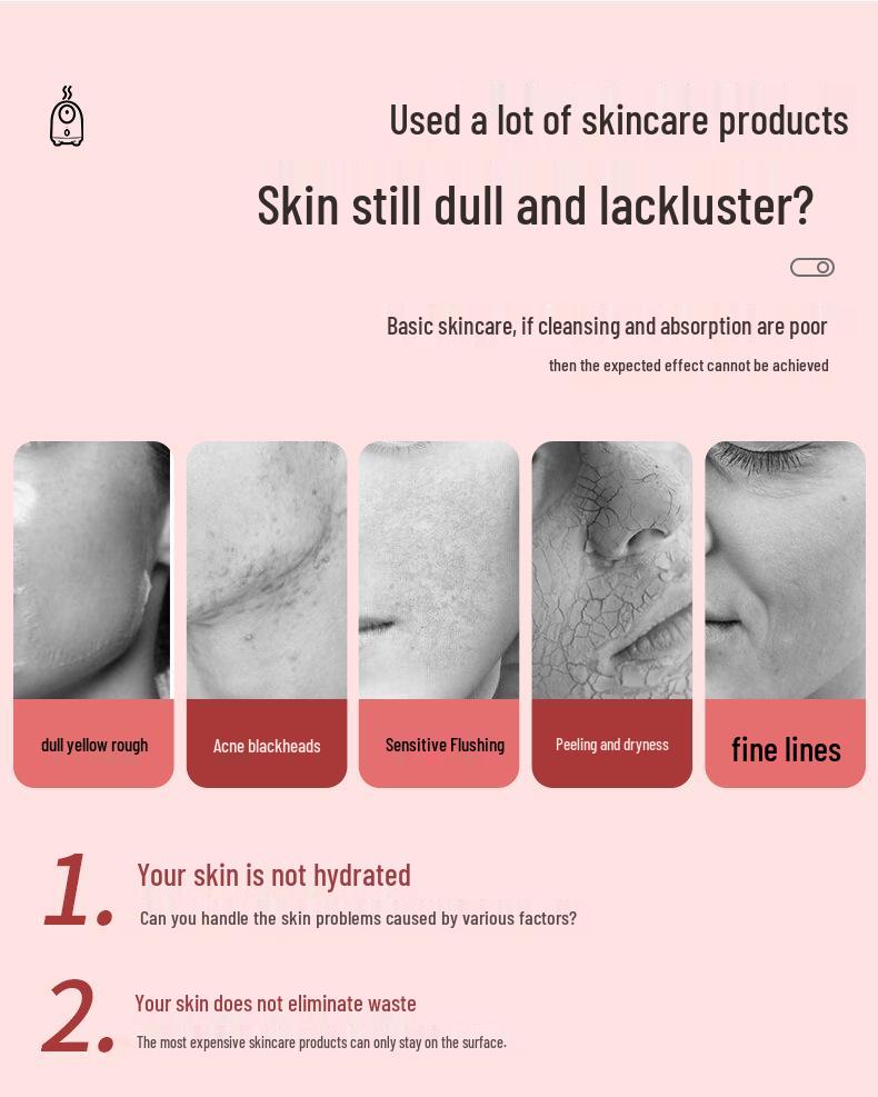 Nano Mist Facial Steamer & Humidifier - Hot/Cold Dual Spray Hydrating Device