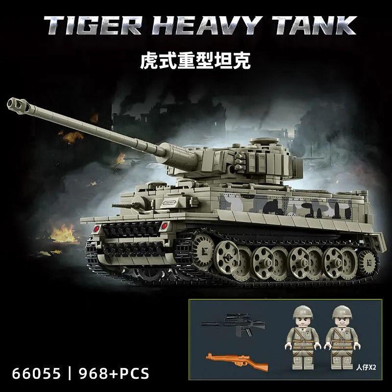 Military - Chinese military model tiger heavy tank, American armored vehicle, tracked special forces vehicle, amphibious infantr
