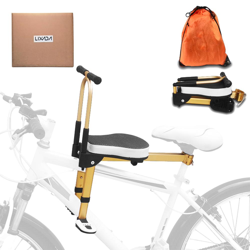 Lixada Mountain Bike Kids Safety Seat Children Cushioned Cycle Seat Front Mounted Child Bicycle Seat