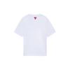 Li Ning T Shirts Unisex White Crew Neck Moderate Straight Fit AHSS511-1
