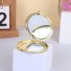 Portable Stainless Steel Cartoon Dual-Sided Round Pocket Makeup Mirror
