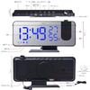 EVILTO Thermometer/Hygrometer Digital Projection Clock, Multi-Function Alarm Clock with AC Adapter, FM Radio, Alarm, Projection, and Snooze Functions,