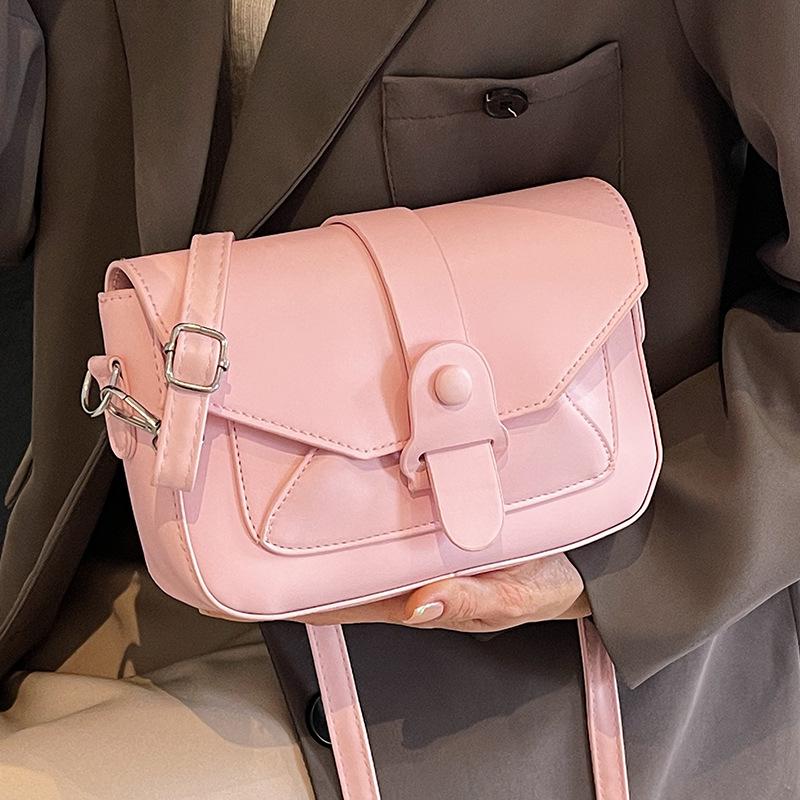 High-end Textured Small Bag for Women New Fashionable and Versatile Crossbody Bag Korean Niche Design Single-shoulder Square Bag