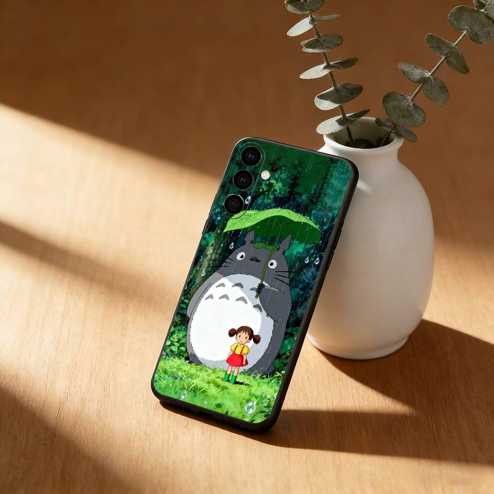 Cartoon Cute T-Totoros Phone Case For Samsung Galaxy A91,80,73,72 ,71,53,52,32 ,31,22,21s,20,Soft Black Case