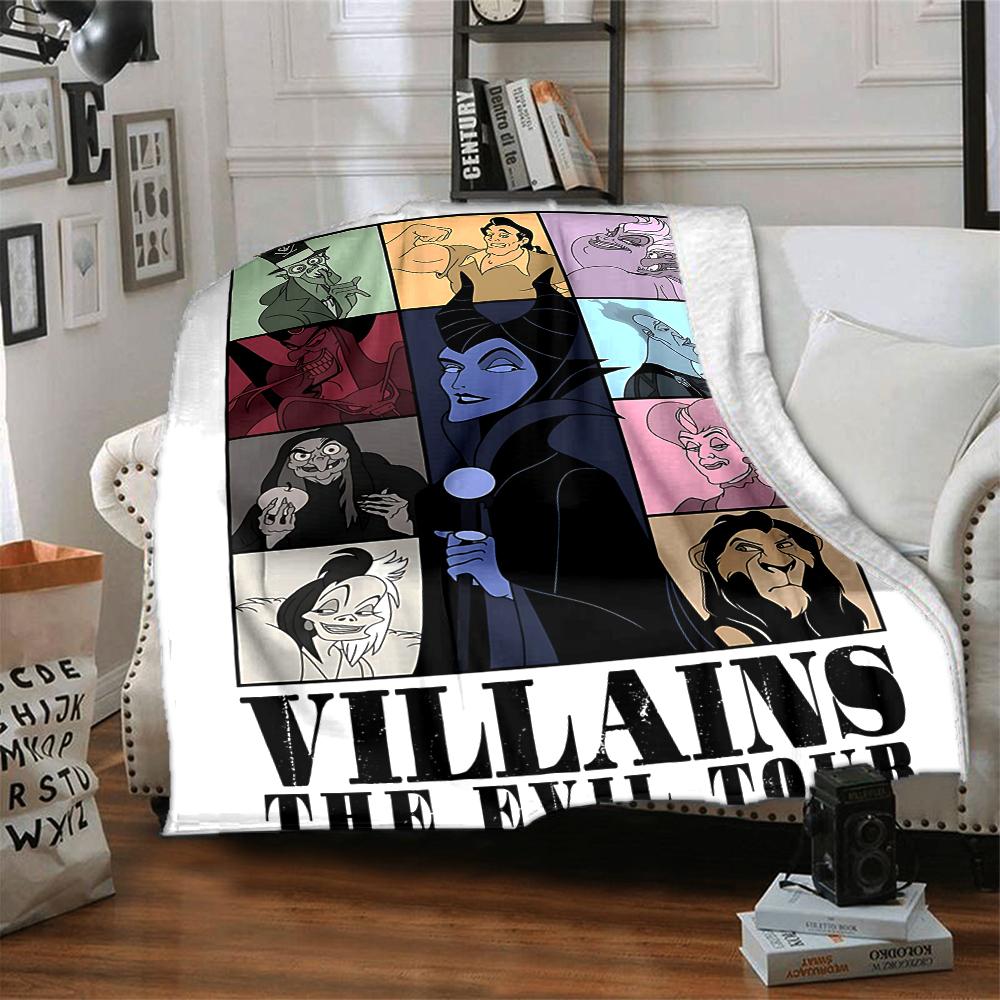 Villains Evil Tour Flannel blanket, soft and warm, suitable for beds and sofas, all seasons, portable travel blanket. 0730157