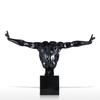 Diver TOOARTS Fiberglass Sculpture Home Decoration Black Diving Sculpture