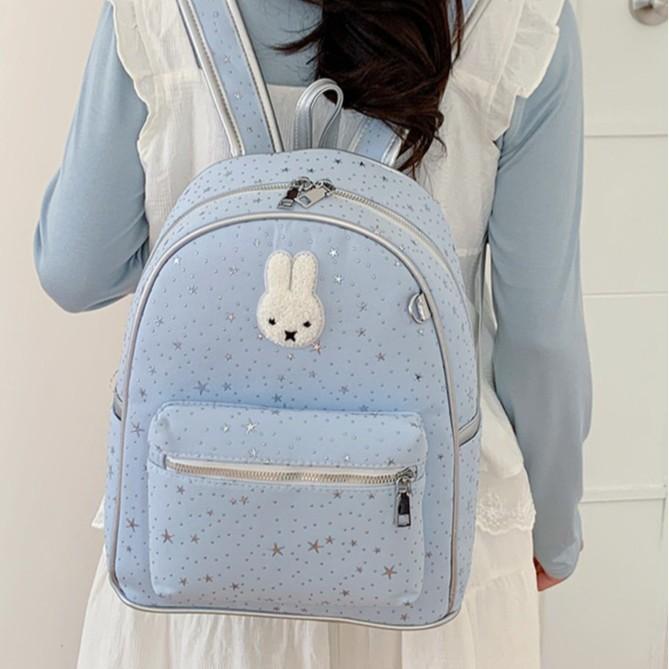 Schoolbag New Cartoon Cute Plush Bunny Bag Polka Dot Contrasting Backpack Student Large Capacity Out Girl Heart Backpack