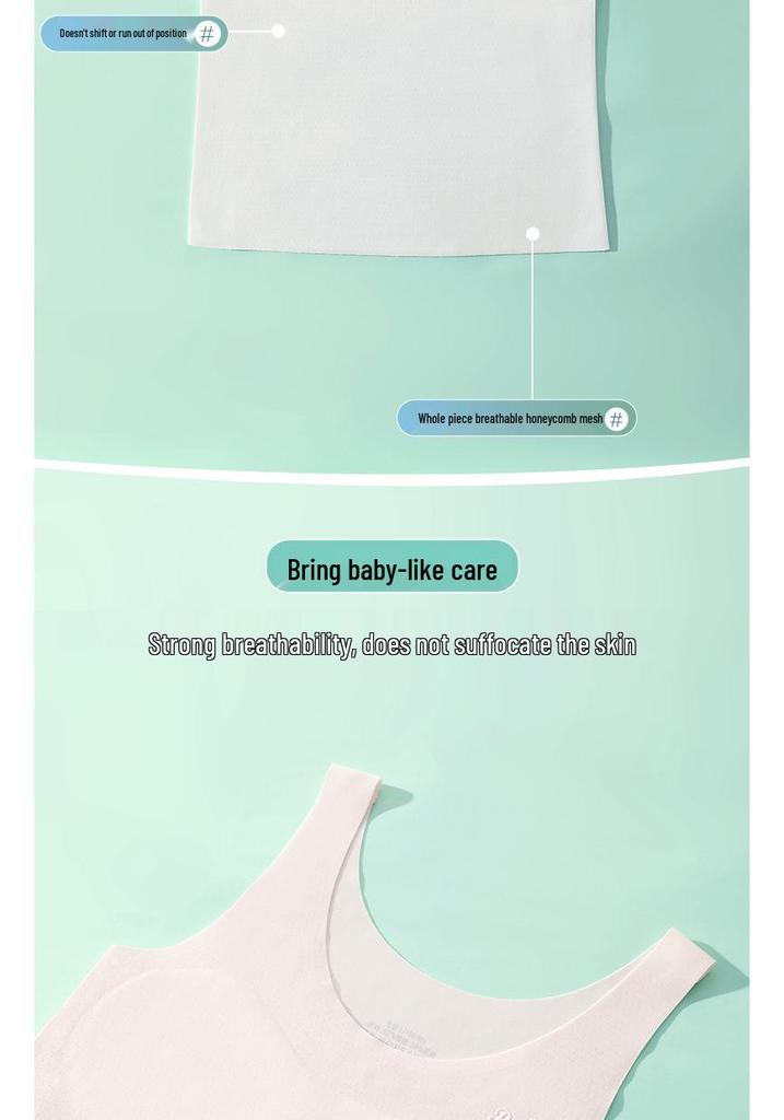 Antibacterial Light Vest for Primary School Girls - Stage One Summer Wear