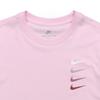 Nike Quadruple Swoosh Logo Sport Short Sleeve T-Shirt Men Tops Pink DC2716-630