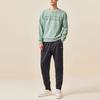 Anta Training Series Solid Color Print Logo Pullover Casual Sport Fleece Sweatshirt Men Tops Green 152247702-2
