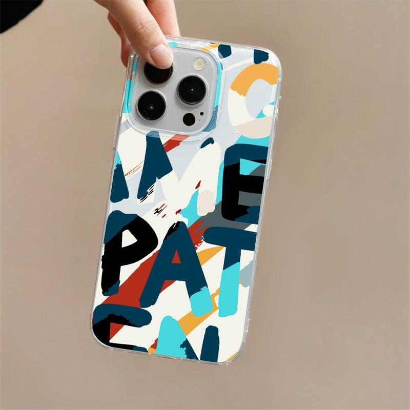 

Single Layer Colorful Graffiti for IPhone16pomax for Apple 15pr Mobile Phone Case 14 New Style 13 Cartoon 12 For Apple 6