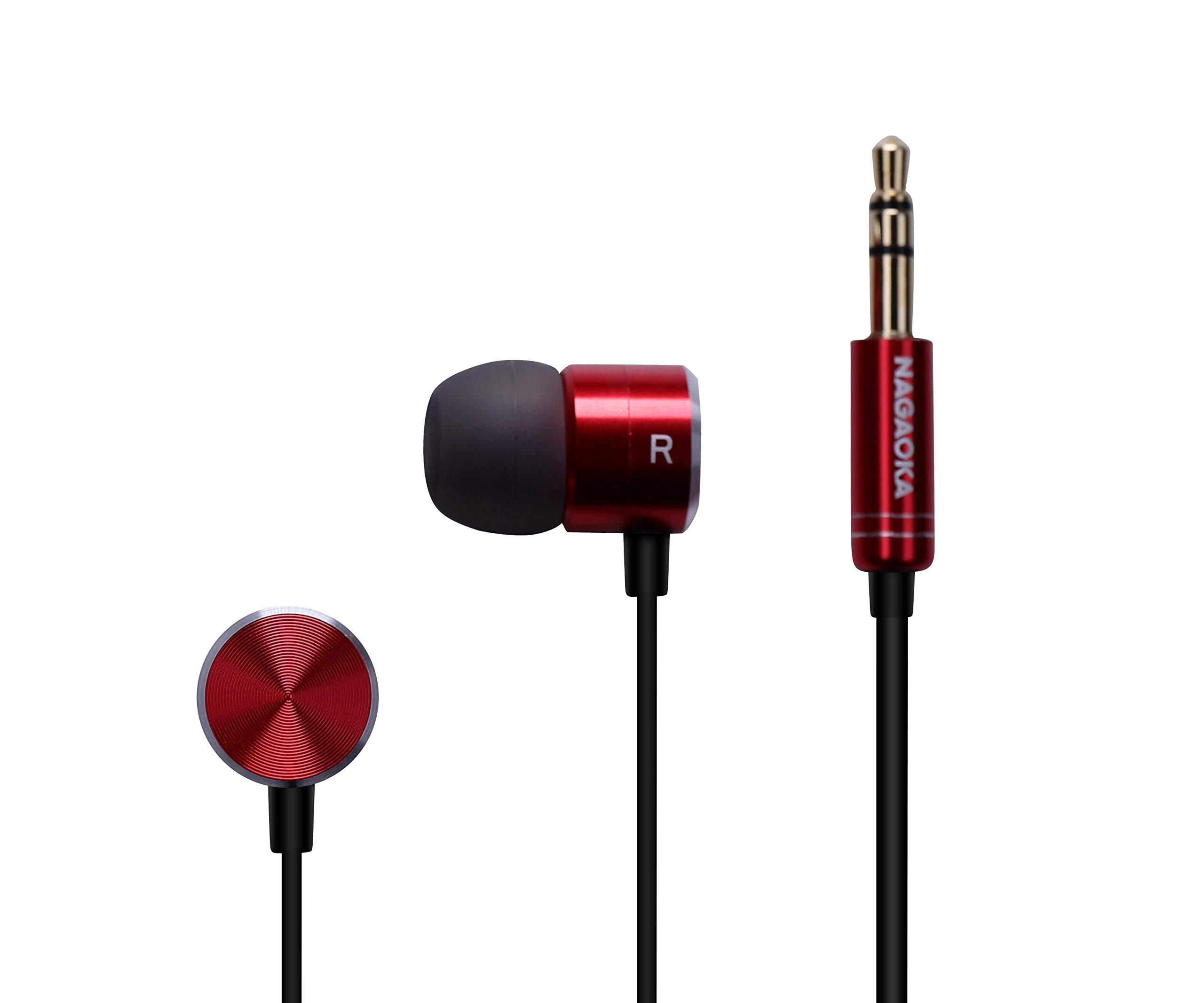 

Nagaoka Hi-Res Audio Compatible Earphones (Red)