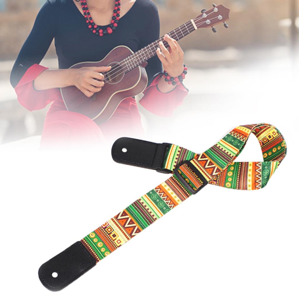 Adjustable Ukulele 4 String Hawaii Guitar Shoulder Strap Accessory Portable