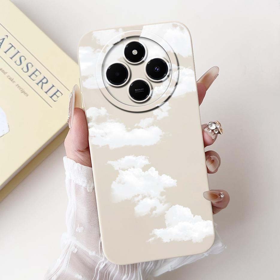 Für Xiaomi Redmi 14C Hülle Stylische Sonnenblume Hübsche Mädchen Rückabdeckung Weiche TPU Handyhülle Für Xiaomi Poco C75 C 75 Redmi14C Fundas
