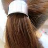 1pc Punk Hair With Gold / Silver Plated Elastic Banded Banded Ponytail Holders Girl Hair Ornament Gifts
