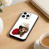 Goofy Dogs Big eyes Phone Case For iPhone 16,15,14,13,12,17,Pro Max,Plus Silicone Black Case