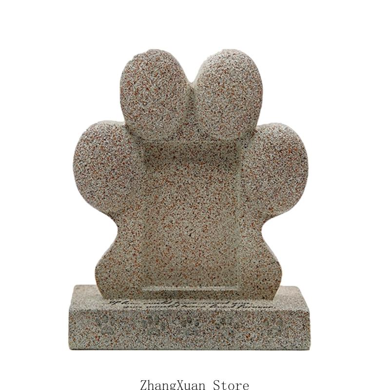 Pet Memorial Stones Pet Dog Cats Resins Paws Ornaments for Outdoor and Indoor Pet Memorial Gift