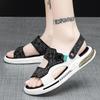 Fashion 2025 Mens Dual Strap Sandals 2 Color Summer Slide Shoes Non Slip Beach Sandals with Arch Support Quick Dry Design