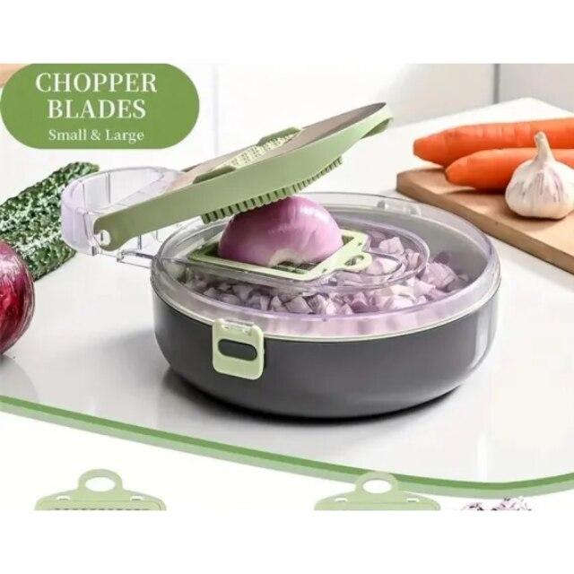 Multi-Function Vegetable Cutter 9 In 1, Fruit and Vegetable Chopper, Model JD-2441, Quick Chop, Kitchen Essential
