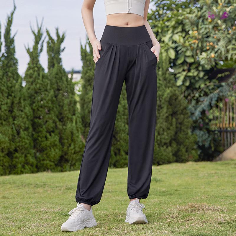 Plus Size Women's Quick-Dry Ice Silk Sun Protection Pants - Slimming, Breathable, Mosquito-Repellent Outdoor Sportswear