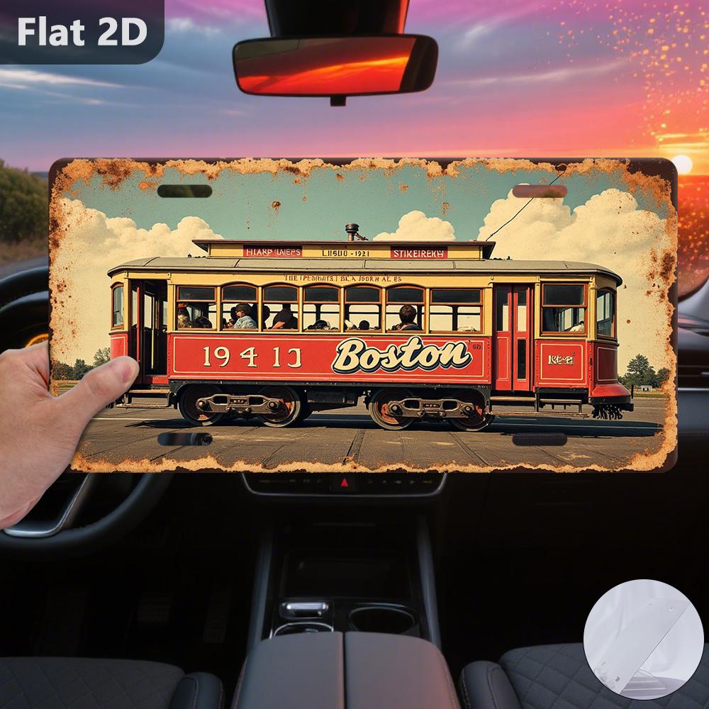 D Flat D Flat D Flat pc Only for Decoration Decor Outdoor Signs  Wall Decor (cm X cm) Vintage Boston Stree