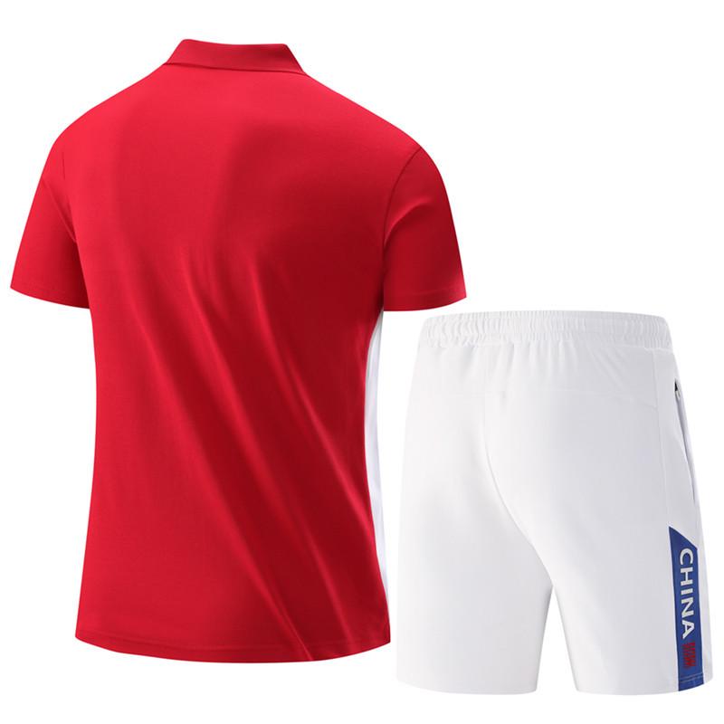 Summer Academy Parent-Child Sportswear Set - Short Sleeve Top & Shorts for Running, Training, Coaching, or Class Uniforms