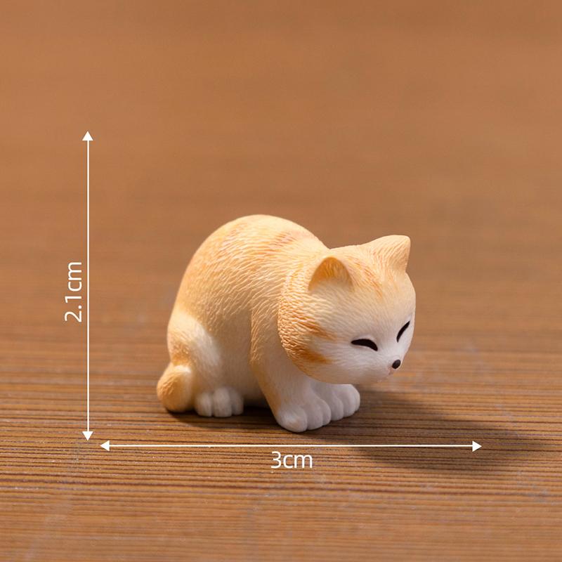 Customizable Miniature Cat Fishbowl Set for Unique Creative Micro Landscape Projects