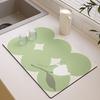 Small Fresh Kitchen Countertop Mat Dirt Resistant Heat-resistant Heat-insulating Pad Water Absorbing Quick Drying Anti Slip Pad