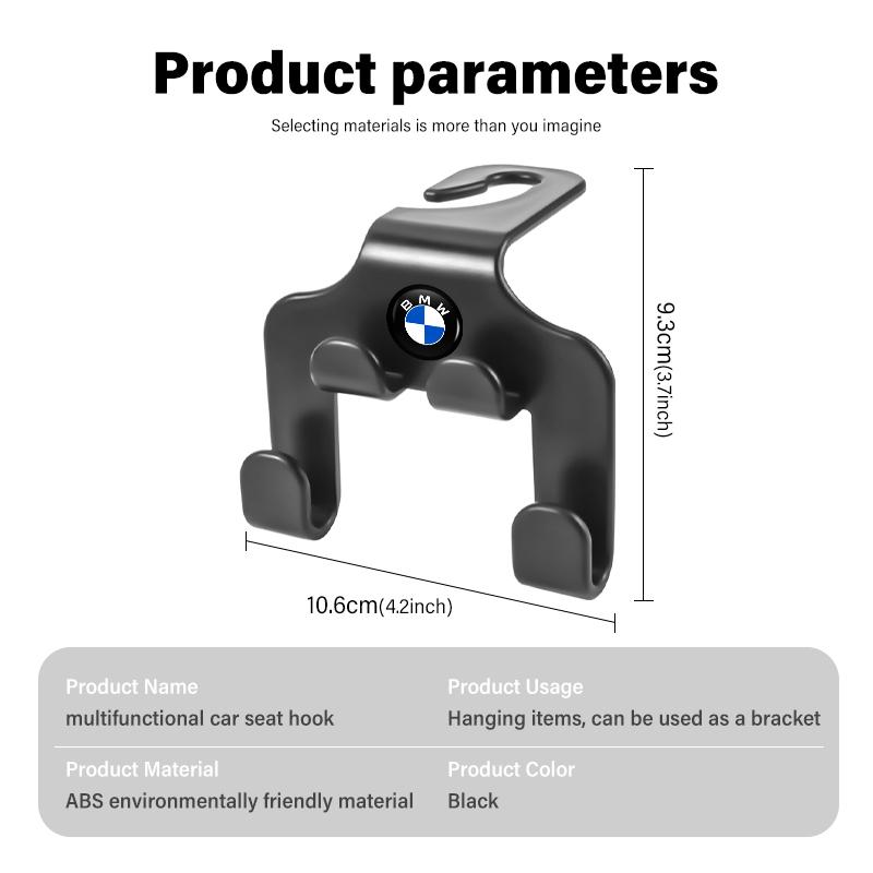 1/2 Stück Universelle Autositzhaken Multifunktionaler Handy-Aufbewahrungshalter Für BMW E70 E91 E30 G30 E53 M3 M5 X6 X4 X7 E92 E93 X1 X3 X5