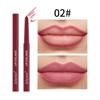 2 in 1 Matte Lip Liner, Waterproof Lip Liner Pencil, Highly Pigmented Smudgeproof Nude Pink Red Lip Liner Contouring Makeup Kit