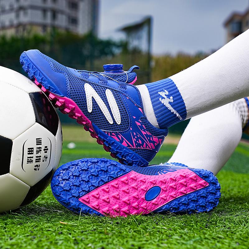 28-39 Sapatos de Futebol Infantil Juvenil Firmes Velcro Sapatos de Futebol Treino Chuteiras de Futebol Infantil Meninos Chuteiras de Futebol
