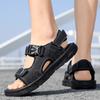 A Pair Of Men'S Sandals, Summer New Trendy Sports Outer Wear, Non-Slip, Wear-Resistant, Soft-Soled Driving Slippers, Beach Shoes For Men
