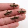 19x16mm 30pcs Antique Silver Plated Bronze Plated Dragonfly Handmade Charms Pendant:DIY for bracelet necklace