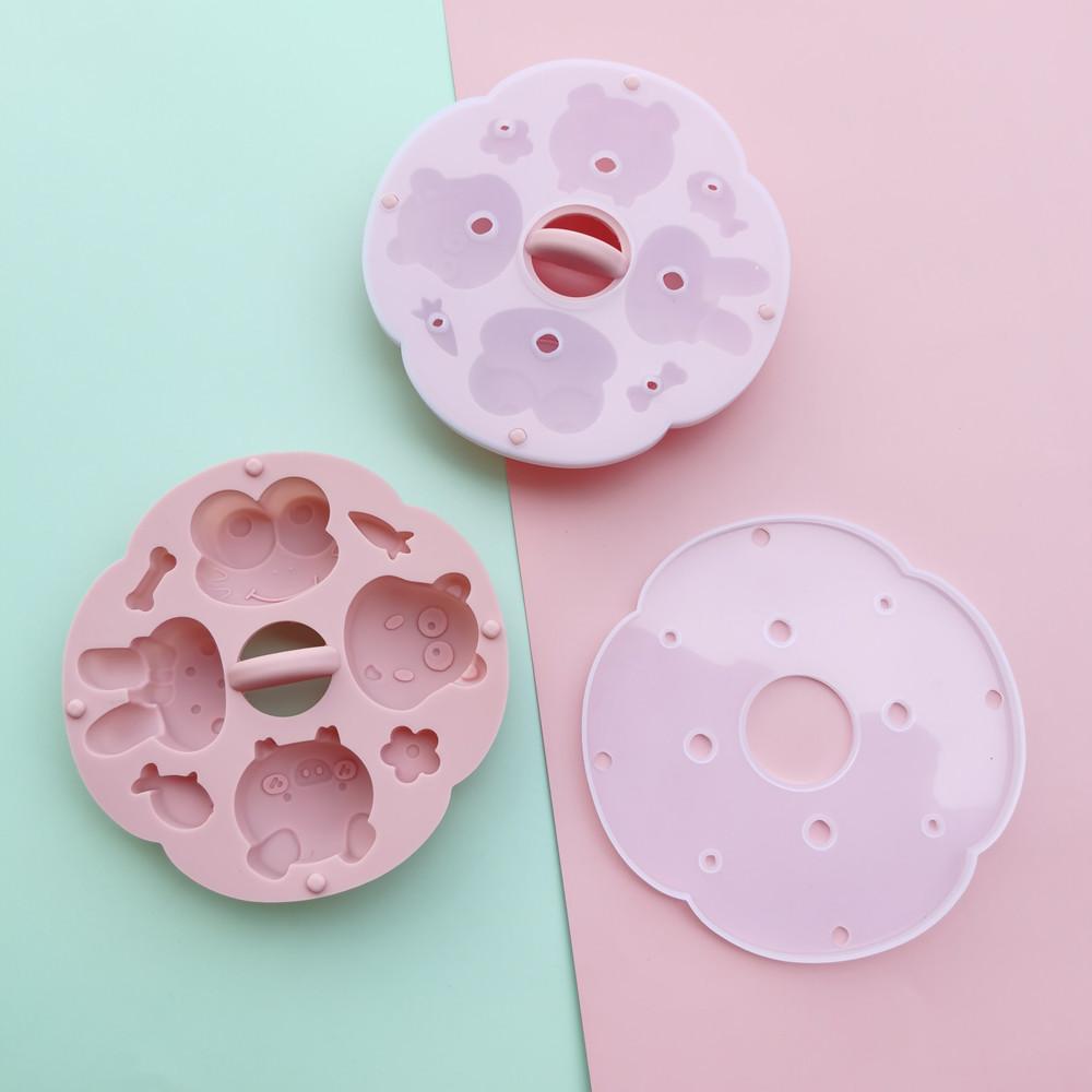 Silicone Cake Mold, Steam Rice Cake Mold, Cartoon Shape, Hair Cake Mold, Can Be Steamed Design, Baby Baby Auxiliary Food Molds