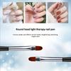 1pc Round Head Nail Pen Gel Extension Brush for DIY Manicure, Acrylic Coating Tool, Unscented, Nail Art Accessory, Nail Art Brush