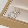 18k Asymmetrical Star And Moon Earrings, Trendy Zircon Lightning Studs, Hoops, And Drop Earrings For Women